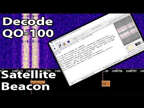 Decode QO-100&#039;s Mid-Beacon with Virtual Audio Cables and WebSDR