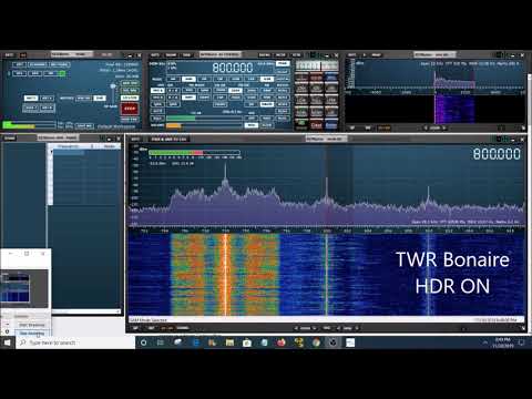 SDRPlay RSPdx HDR mode on and off - testing Non Directional Beacons and Medium Wave