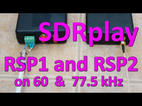 SDRplay RSP1 and RSP2 receiving 60 kHz and 77.5 kHz Time signals in Macedonia