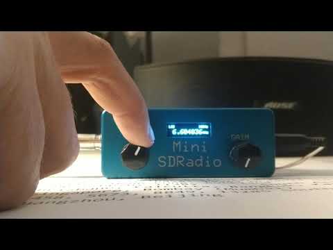 Demo of mini SDR receiving VOLMET Station