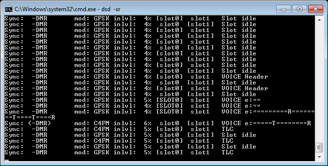 Dsd command prompt