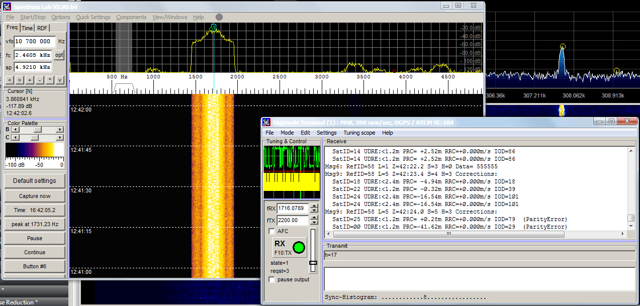 Decoding Differential Beacons RTL-SDR, Speclab and SDR#