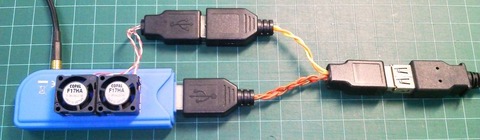 An off-the-shelf RTL-SDR dongle.