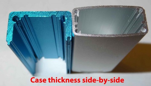 Case thickness comparison.