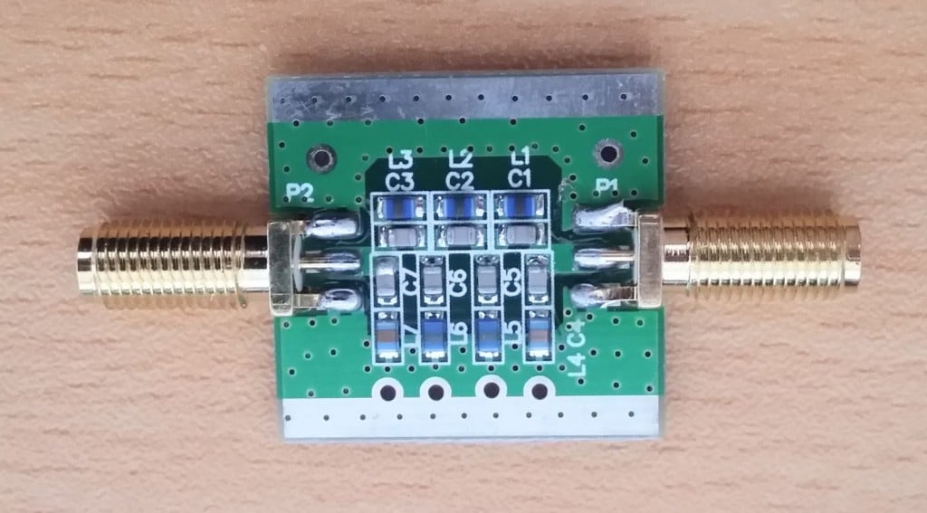 Broadcast FM Band-Stop Filter PCB.