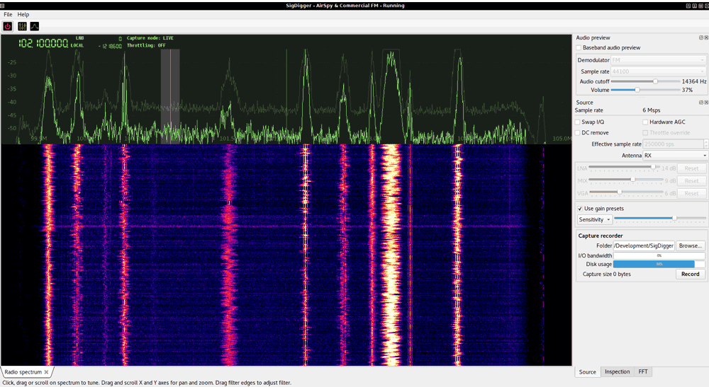 Real-time Audio Spectrum Analyzer Software