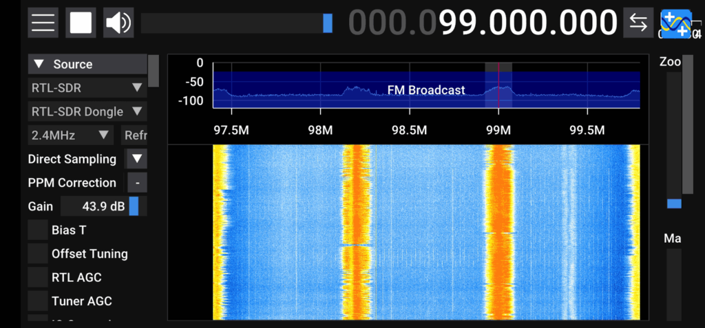 Software Defined Radio (SDR) on Android Device 