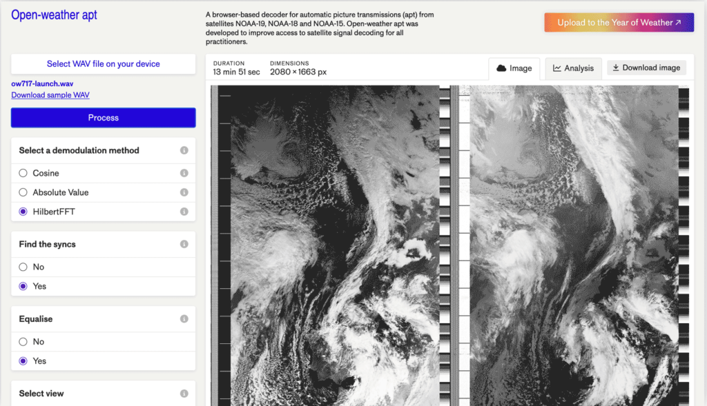 Open-Weather APT Web Decoder